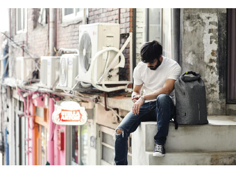 Urban schnitthemmender Anti-Diebstahl-Rucksack bedrucken