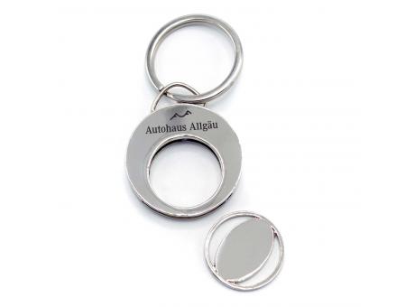Schlüsselanhänger Round mit Lasergravur 2-seitig bedrucken
