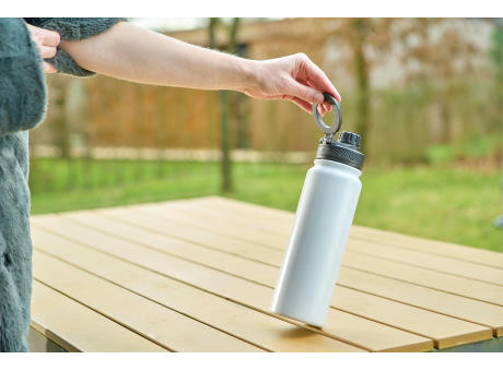 Doppelwandige Flasche aus Edelstahl (800 ml) Zinnia Werbeartikel