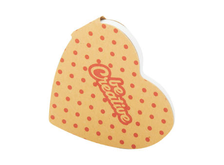 Individuelle Haftnotizen CreaStick Heart Eco Werbeartikel