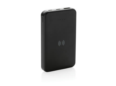 5.000mAh 5W Wireless Powerbank aus RCS recyceltem Kunststoff bedrucken