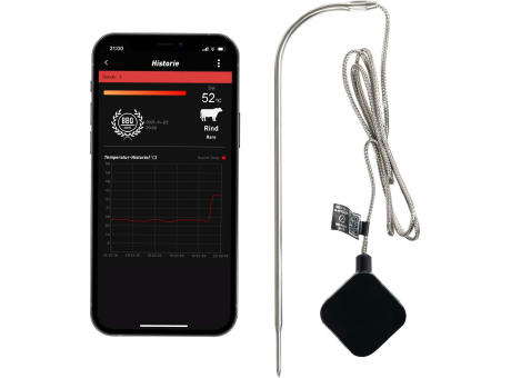 Product image HOT Grillthermometer mit App und Wireless Temperaturfühler Werbeartikel