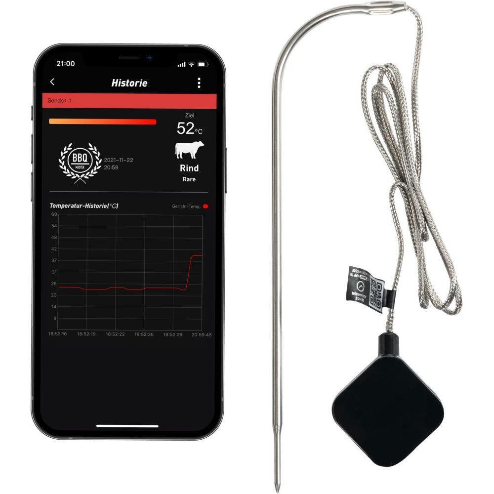 Product image HOT Grillthermometer mit App und Wireless Temperaturfühler Werbeartikel