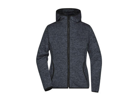 Product image Ladies' Knitted Fleece Hoody - Kapuzenjacke aus Strickfleece in Melange-Optik Werbeartikel