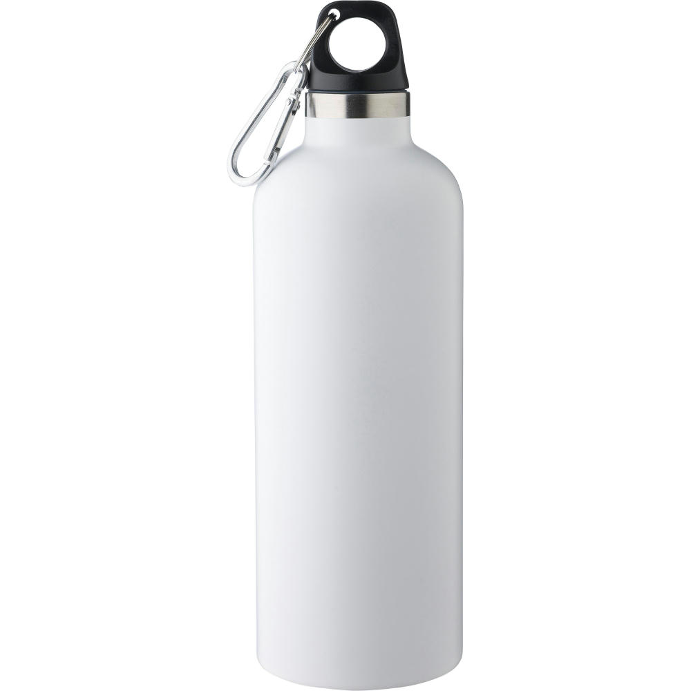 Product image Doppelwandige Flasche aus recyceltem Edelstahl (500 ml) Lysandra Werbeartikel