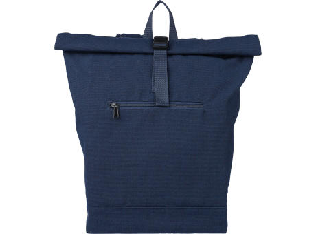 Product image Rolltop-Rucksack Thaddeus aus recyceltem Poly-Baumwollgewebe (330 g/m2) Werbeartikel