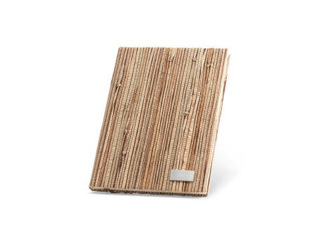 Product image NERUDA. Notizbuch A5 mit Hardcover aus Naturstroh Werbeartikel