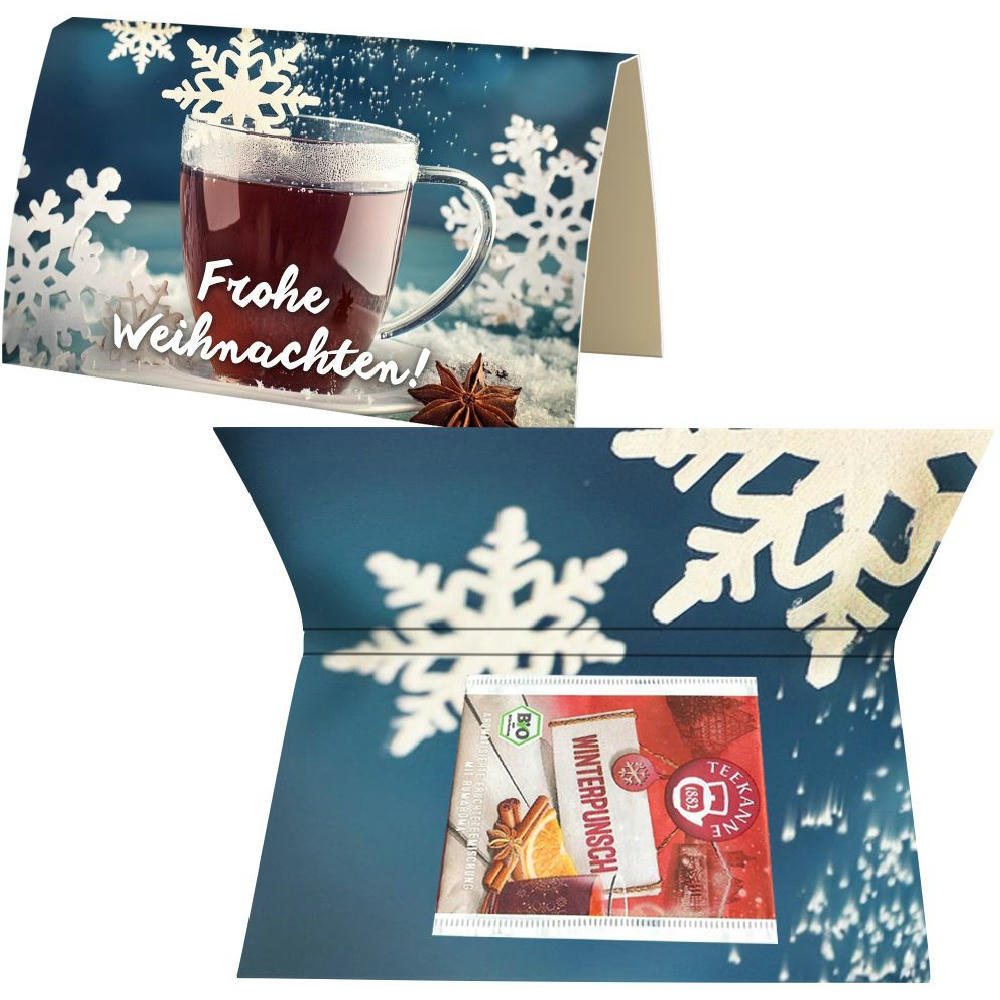Product image Beuteltee Winterpunsch, 2,25g, Werbekarte A6 gefaltet Werbeartikel