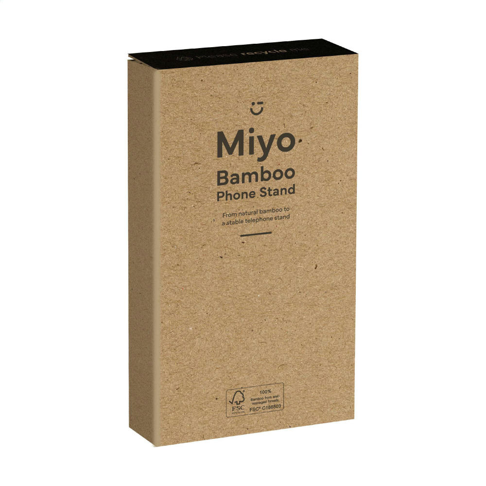 Miyo Bamboo Phone Stand Handyhalterung Werbeartikel