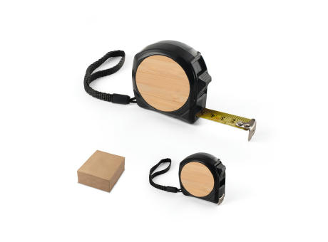 ODENSE V. 5 Meter Maßband aus recyceltes ABS (100% rABS) und Bambus Werbeartikel