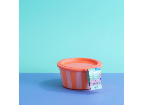 Koziol NORA BOX 700ml STRIPES Schale 700ml mit Deckel Werbeartikel