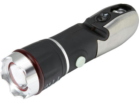 Multifunktionstaschenlampe aus ABS-Kunststoff/Edelstahl/Silikon Amayah Werbeartikel