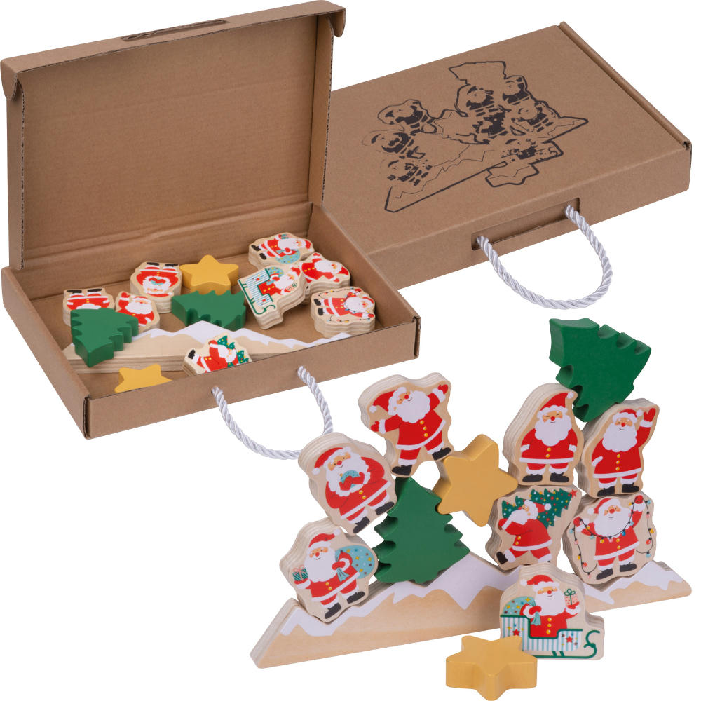 Xmas Balance Spiel – aus Holz LEANDRO Werbeartikel