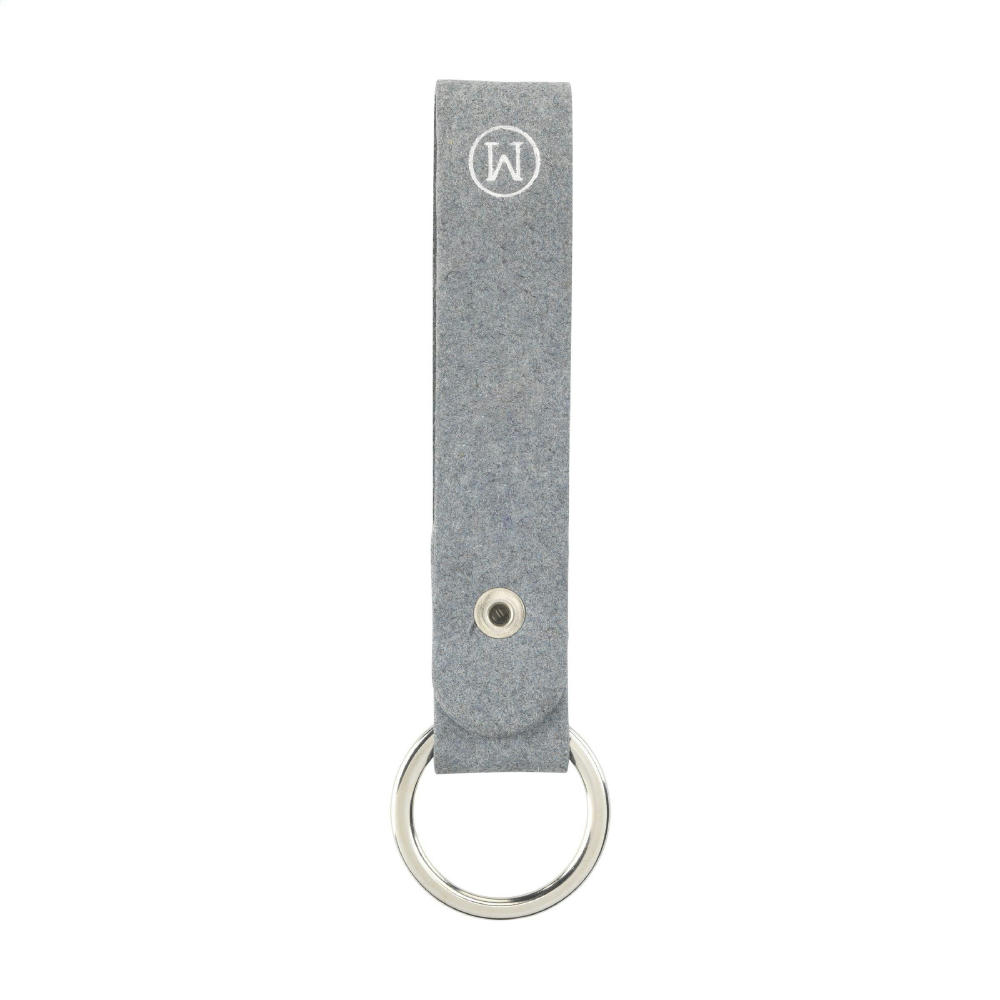 Recycled Denim Textile Keyring Schlüsselanhänger Werbeartikel