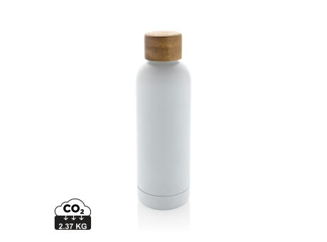 Product image Wood Vakuumflasche aus RCS recyceltem Stainless-Steel Werbeartikel