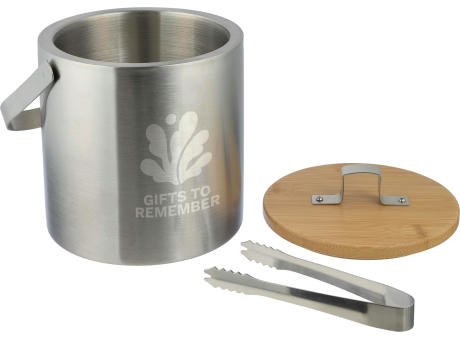 Doppelwandiger Eiskübel aus Edelstahl Fenwick Werbeartikel