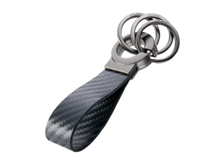Product image TROIKA Schlüsselanhänger KEY-CLICK CARBON Werbeartikel