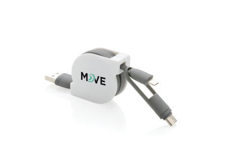 3-in-1 ausziehbares Kabel Werbeartikel
