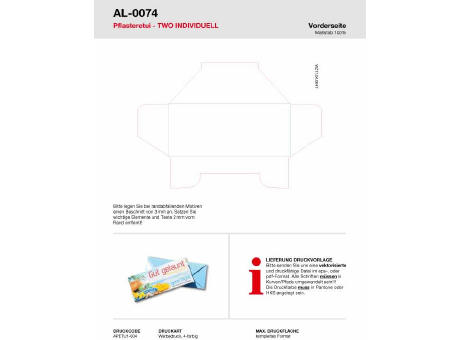 Pflasteretui TWO individuelles Motiv Werbeartikel