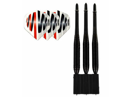 3 Standard Steeldarts Blackstar 21g | indiv. 4c Logo auf Blister Werbeartikel