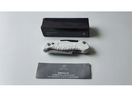 Trapezklingen-Klappmesser "Solid Screw Cut" Werbeartikel