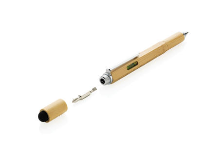 5-in-1 Bambus Tool-Stift bedrucken