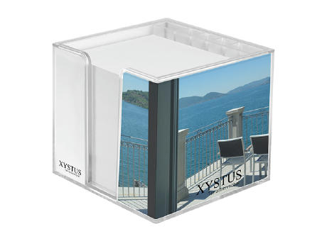 Product image Zettelbox mit Köcher "Sigma", doppelwandig Werbeartikel