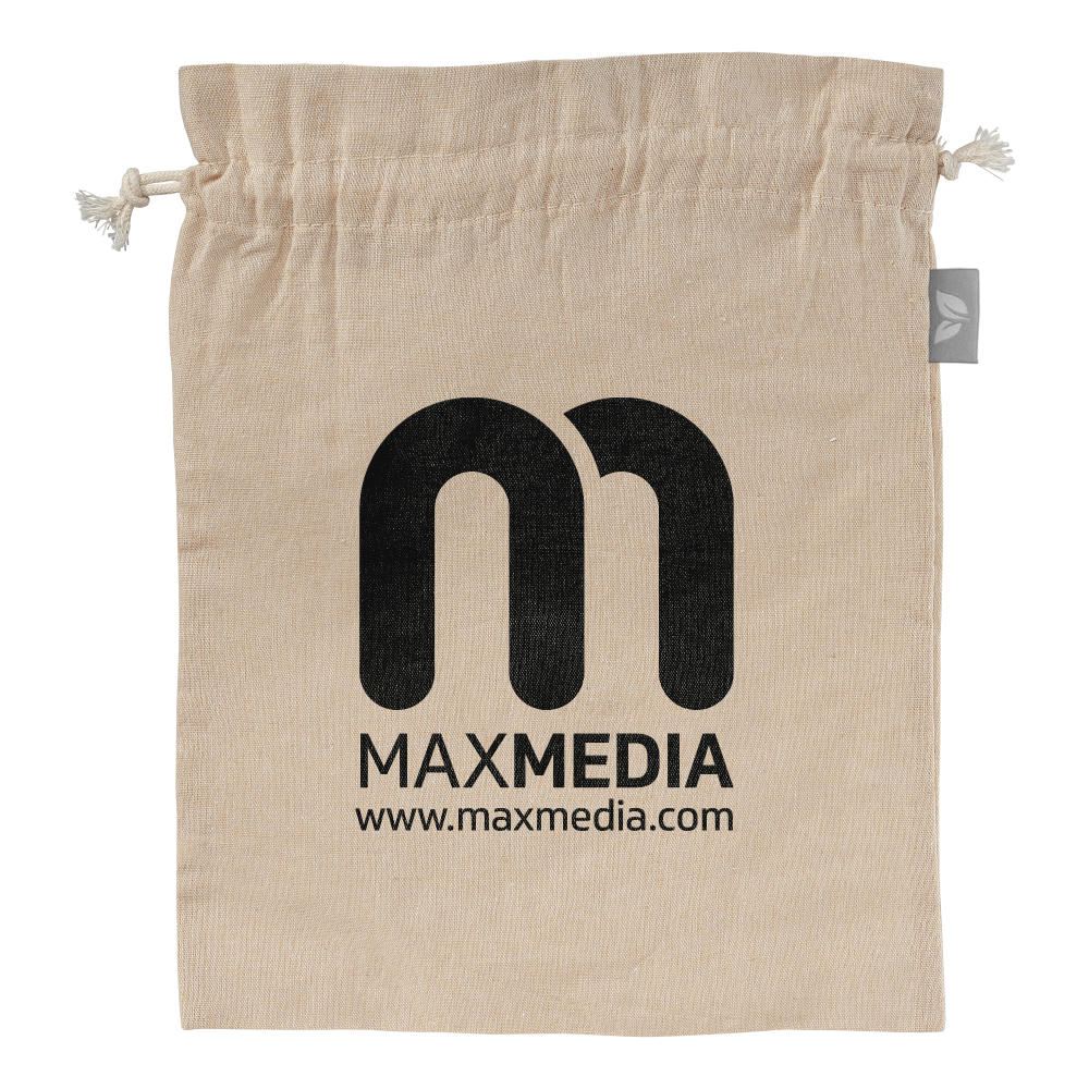 Geschenktasche Medium aus recycelter Baumwolle (110 g/m²) Werbeartikel