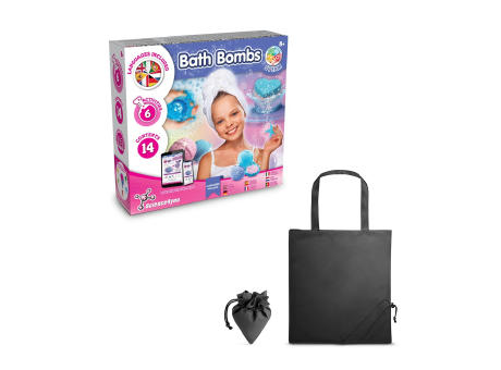 Bath Bombs Kit V. Lernspiel lieferung inklusive einer faltbaren geschenktasche aus 190T Werbeartikel
