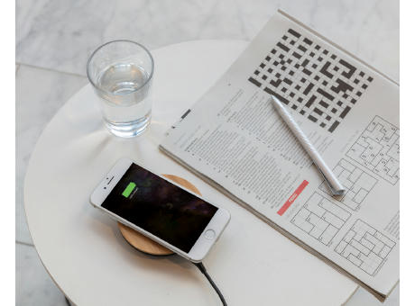 Bamboo X 5W Wireless Charger Werbeartikel