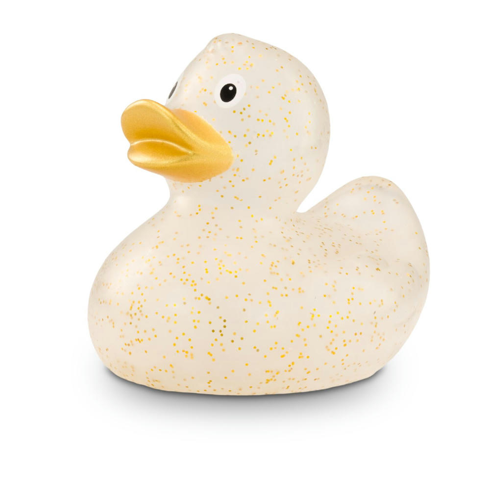 Product image Werbeente Giselle Goldglitzer, ca. 8 cm Werbeartikel