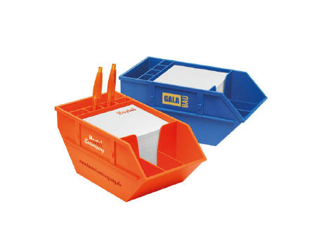 Zettelbox mit Köcher "Container" Werbeartikel