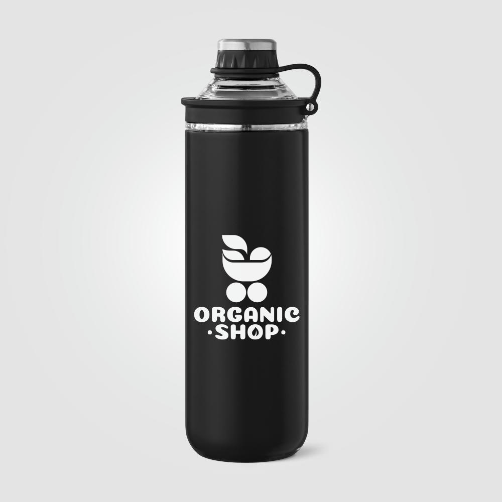 Oasis Recycling-Edelstahlflasche mit Verschluss-Griff - 680 ml Werbeartikel