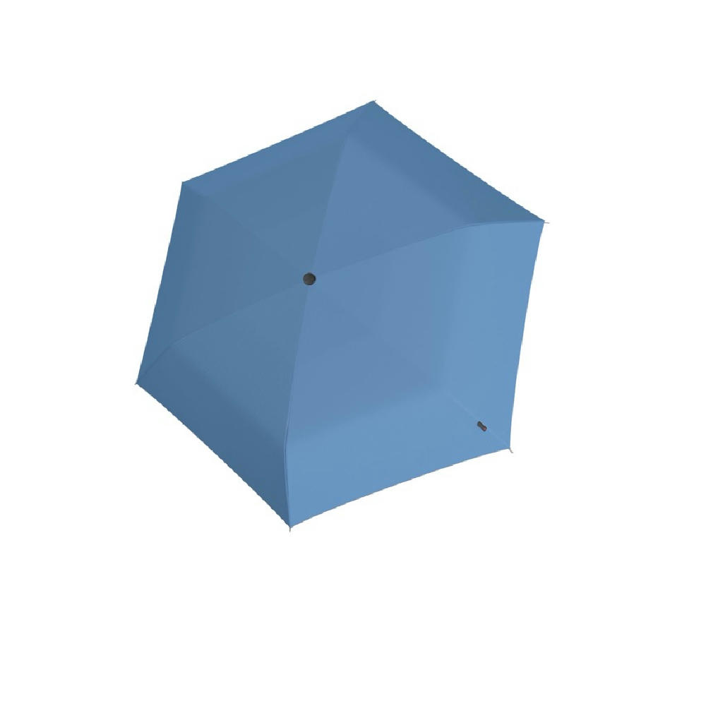 Knirps U.200 ultra light duomatic, blue with black UV coating and heat shield Werbeartikel