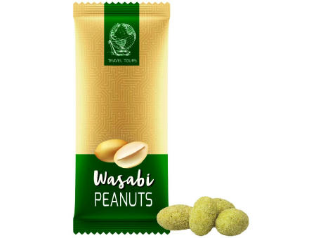 Erdnüsse Wasabi, ca. 40g, Midi-XL-Tüte Werbeartikel