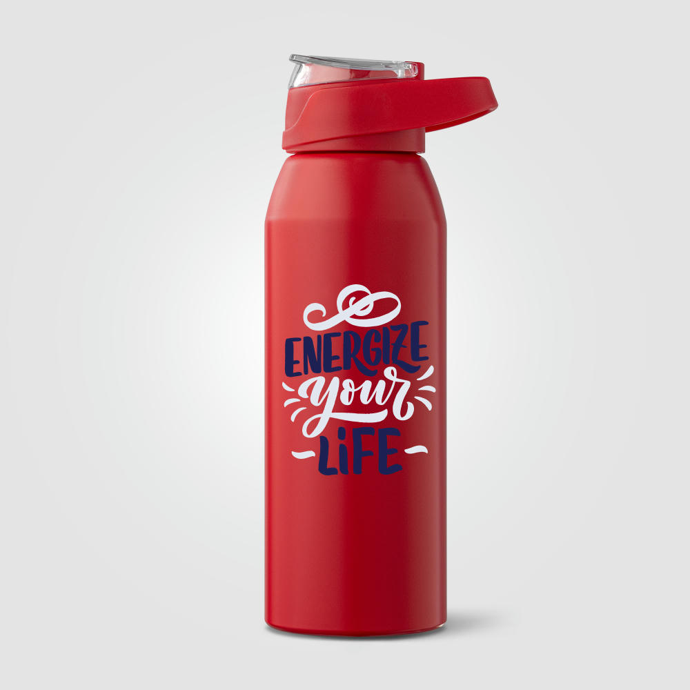 Lyse Sportflasche aus recyceltem Edelstahl - 710 ml Werbeartikel