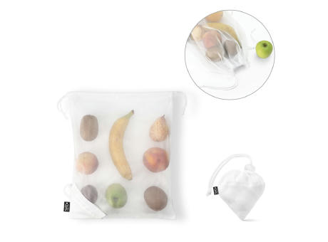 BOLZANO. Faltbare Tasche aus Mesh und 190T Polyester aus recyceltem (100% rPET) bedrucken