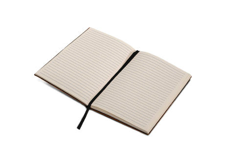 Notizbuch mit Einband aus recycelten Leder Din A5 Werbeartikel