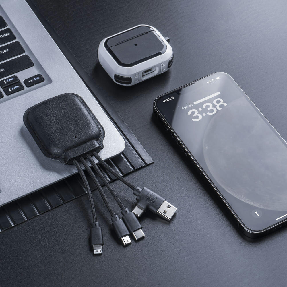 Product image 4001 | Xoopar Iné Gamma NFC Powerbank with Charging cables 3000mAh Werbeartikel