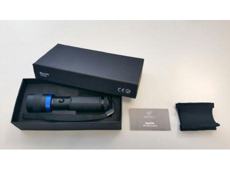 LED Leuchte "Security 3W schwarz/blau" Werbeartikel