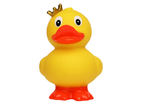 Quietsche-Ente Krone, stehend Werbeartikel