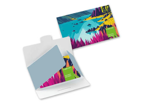 Product image POLYCLEAN rPET Displaytuch 18x15 cm im Papieretui, All-Inclusive-Paket Werbeartikel