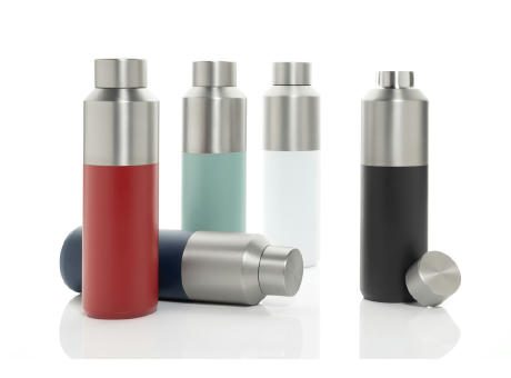 Fluid Flasche aus RCS-zertifiziert recyceltem Stahl, 600ml Werbeartikel