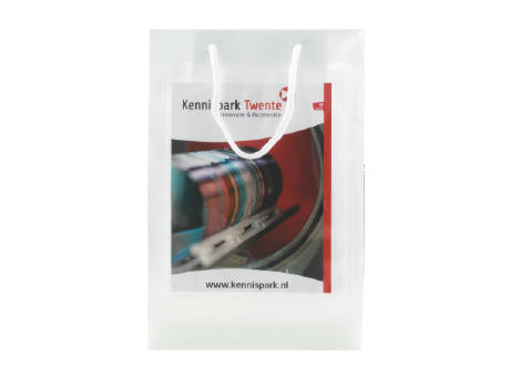 Tragetasche transparent mit 2 Fenstern A5 UNBEDRUCKT Werbeartikel