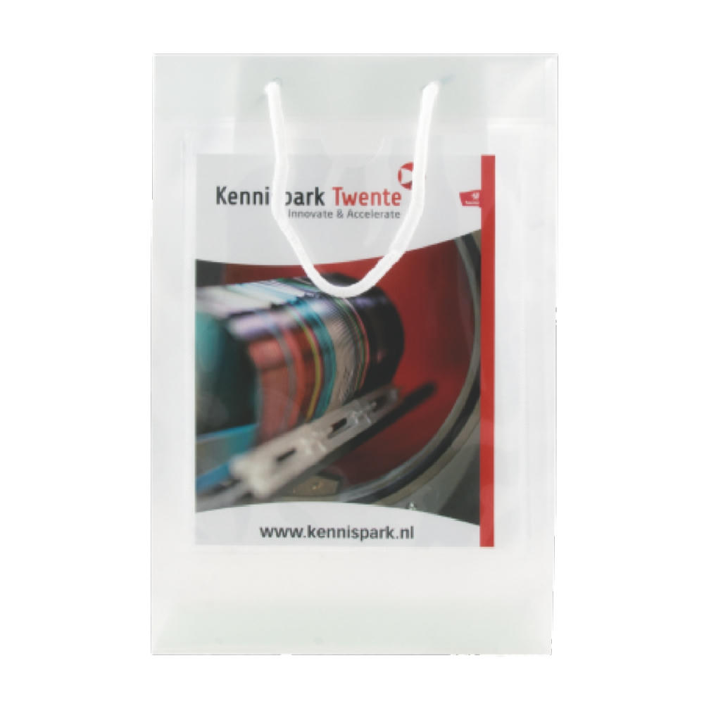 Product image Tragetasche transparent mit 2 Fenstern A5 UNBEDRUCKT Werbeartikel