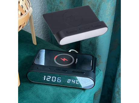 Wecker und Wireless charger Adelaine Werbeartikel