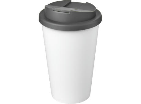 Americano® Eco 350 ml recycelter Becher mit auslaufsicherem Deckel bedrucken