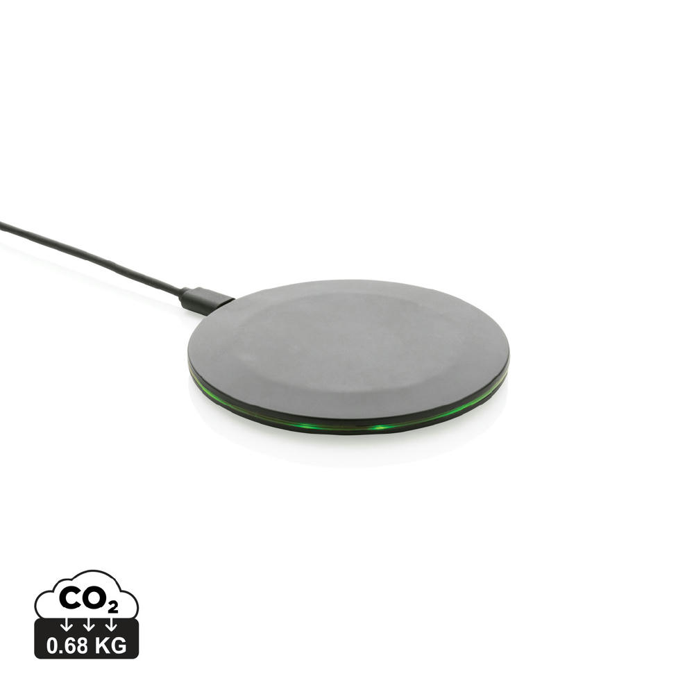Product image 15W-Wireless-Fast-Charger aus recyceltem RCS-Kunststoff Werbeartikel