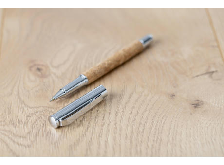 Schreibset aus Kork/Metall Elmer Werbeartikel