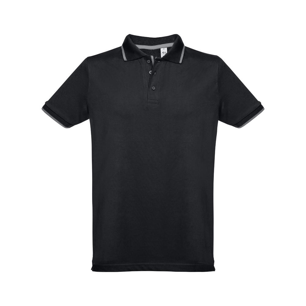 Product image THC ROME. Zweifarbiges Baumwoll-Poloshirt für Herren Werbeartikel